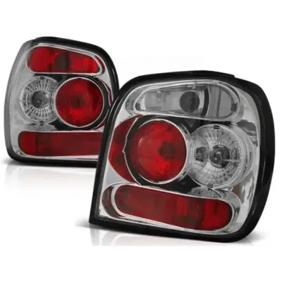 Fanali Posteriori Tuning Cromati Sinistro e Destro per Volkswagen Polo 6N2