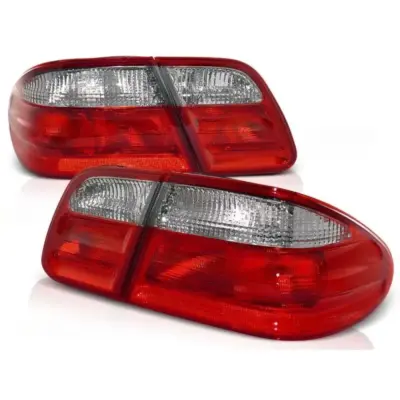 Fanali Posteriori Tuning Rosso Bianco per Mercedes Classe E W210 1995-2002