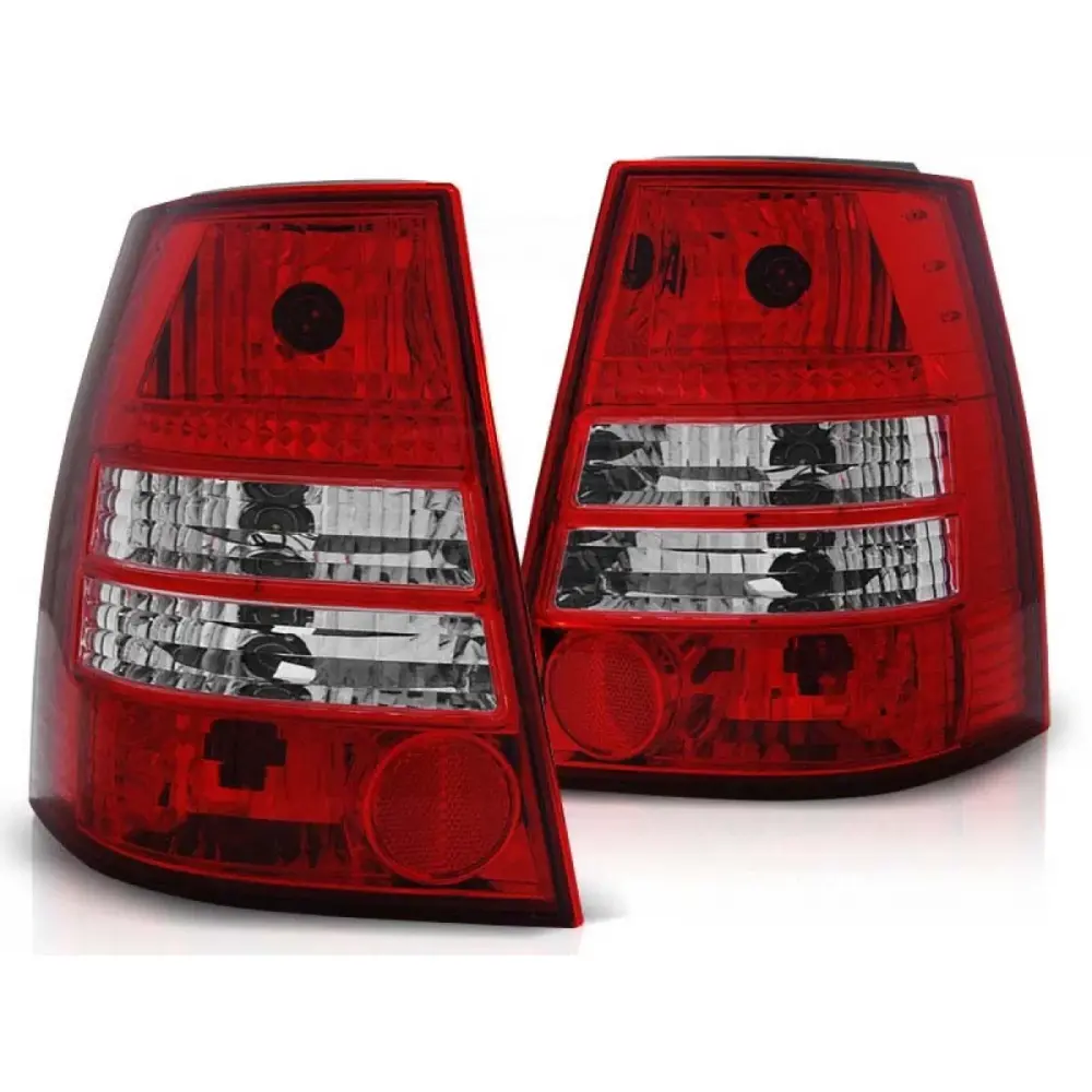 Fanali Posteriori Tuning Rosso Bianco per Volkswagen Golf 4 Bora 1999-2006