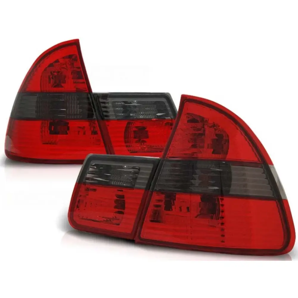 Fanali Posteriori Tuning Rosso e Fumé per BMW E46 1999-2005 Station Wagon Dx