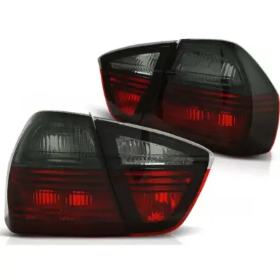 Fanali Posteriori Tuning Rosso e Fumé per BMW E90 Berlina 03.2005-08.2008 Dx Sx