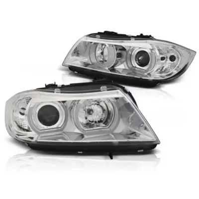 Fari allo Xeno Anteriore con Base Cromata per BMW Serie 3 E90 2005-2008