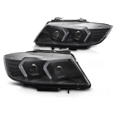 Fari allo Xeno Anteriori con Base Nera per BMW Serie 3 E90 E91 2009-2011