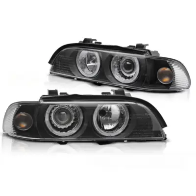 Fari allo Xeno con Angel Eyes Neri per BMW E39 LCI 00-03