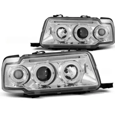Fari Angel Eyes Cromati Anteriori Audi 80 B4 09.91-04.96