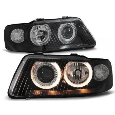 Fari Angel Eyes Neri Anteriore Audi A3 09.00-05.03