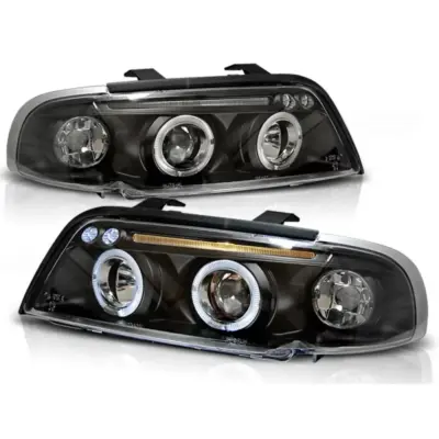 Fari Angel Eyes Neri Anteriore Audi A4 11.94-12.98