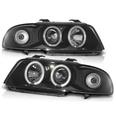 Fari Angel Eyes Neri Anteriori per Audi A4 11.94-12.98