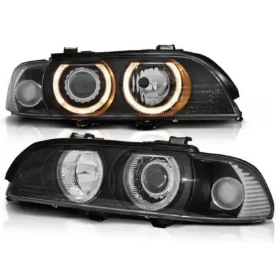 Fari Angel Eyes Neri Anteriori per BMW E39 09.95-06.03