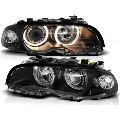 Fari Anteriore con Occhi di Angelo Alogeni per BMW 3 E46 04.1999-03.2001 Coupe
