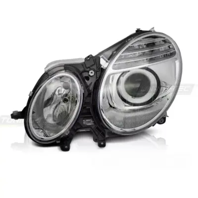 Fari Anteriore Sinistro Cromato per Mercedes W211 06-09
