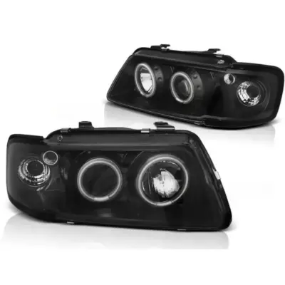 Fari Anteriore Sinistro e Destro con Angel Eyes Alogeni per Audi A3 8L