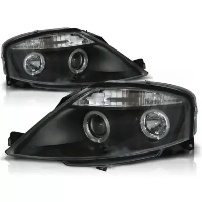Fari Anteriori con Angel Eyes Alogeni per Citroën C3 03 2002-2009 Dx e Sx