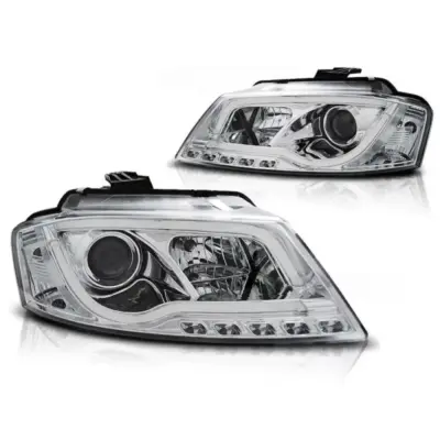 Fari Anteriori con Luci Diurne Audi A3 8P 2008-2012 3d/5d Dx e Sx