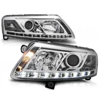 Fari Anteriori con Luci Diurne Audi A6 C6 2004-2008 Berlina e Station