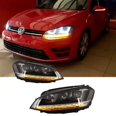 Fari Anteriori con Luci Diurne LED e Segnale Dinamico VW Golf 7 12-17
