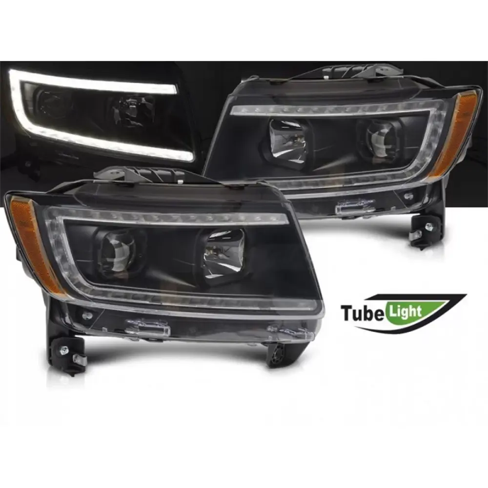 Fari Anteriori con Luci LED per Jeep Grand Cherokee 2011-2013 Dx e Sx