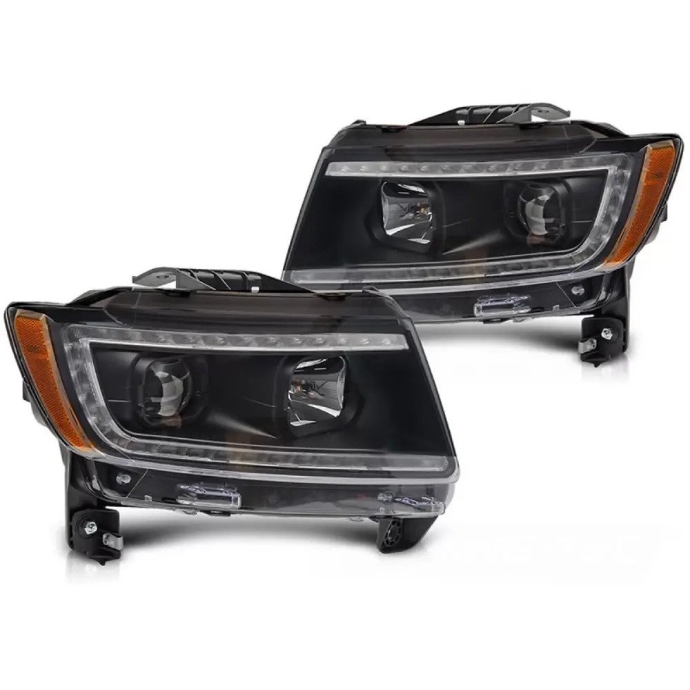 Fari Anteriori con Luci LED per Jeep Grand Cherokee 2011-2013 Dx e Sx