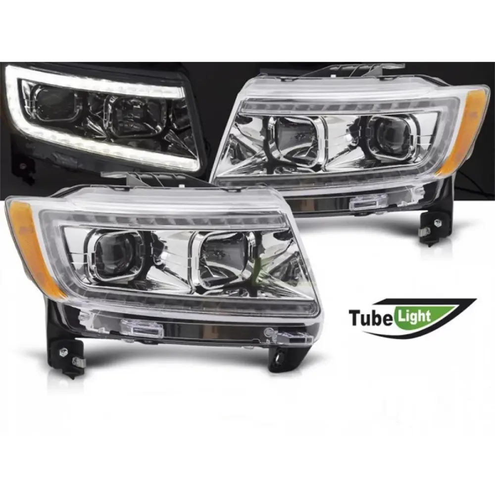 Fari Anteriori con Luci LED Sinistro e Destro per Jeep Grand Cherokee 2011-2013