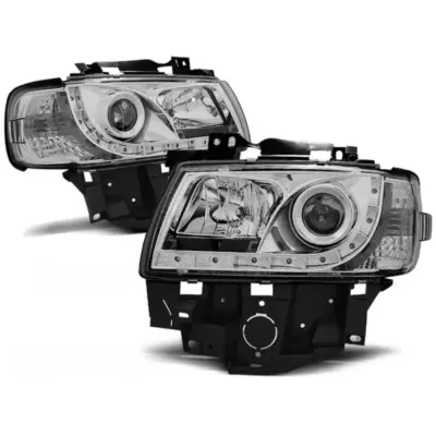 Fari Anteriori Daylight Cromati per Volkswagen T4 Bus 08.96-03.03