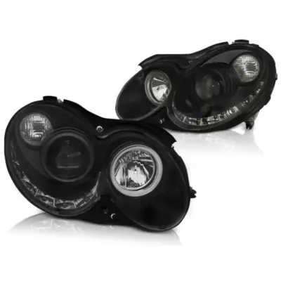 Fari Anteriori Daylight Neri per Mercedes Clk W209 03-10