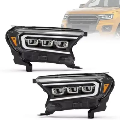 Fari Anteriori Full LED con DRL Dinamico e Motor Ford Ranger 15-20
