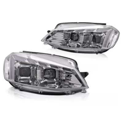 Fari Anteriori LED con Luce Diurna Sequenziale e Welcome VW Golf 7 17-19