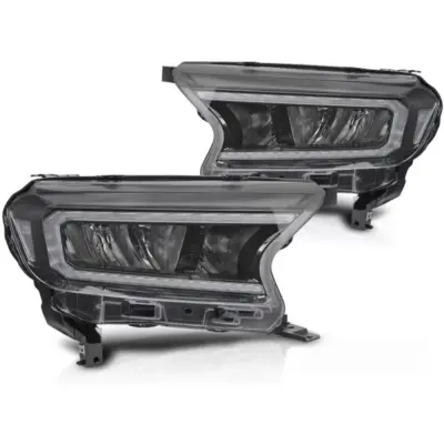Fari Anteriori LED Neri per Ford Ranger V 2016-2022