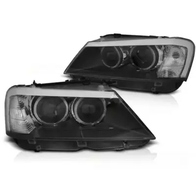 Fari Anteriori Neri Dx e Sx per BMW X3 F25 2010-07.2014