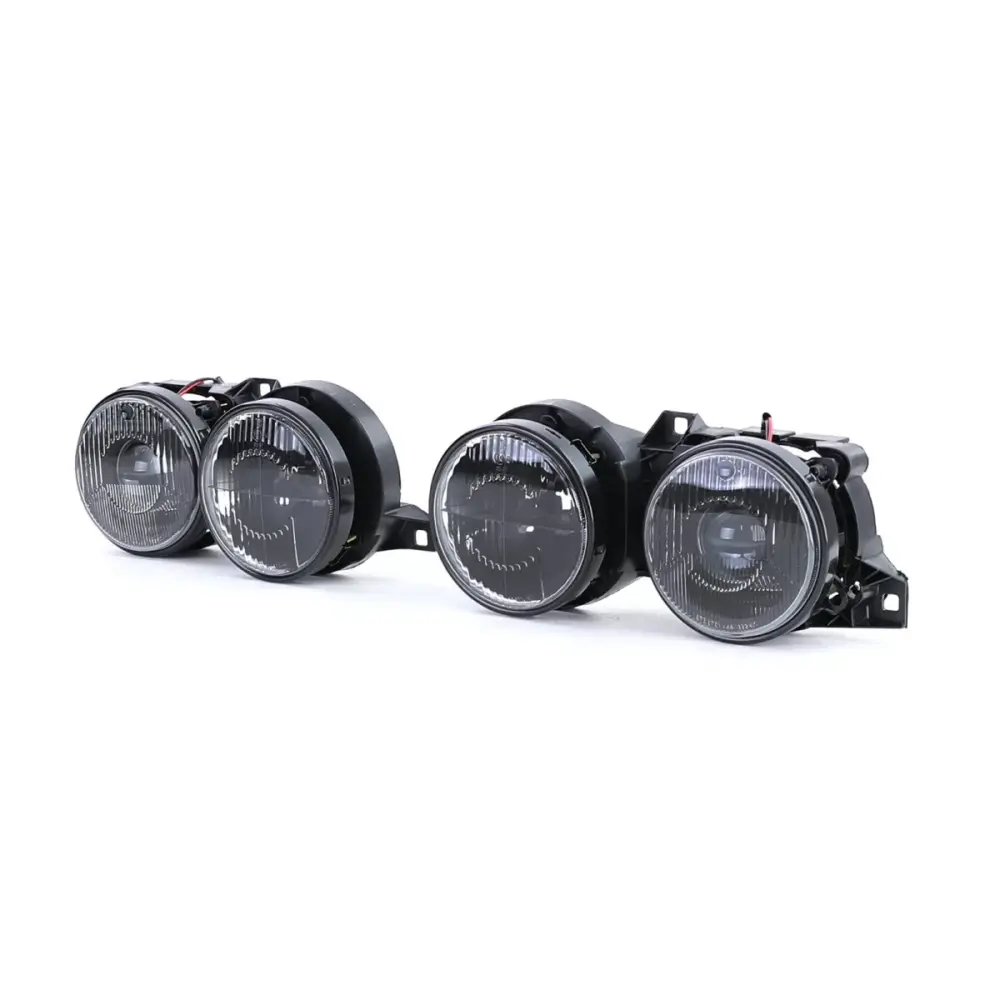 Fari Anteriori Neri Fumé per BMW Serie 3 E30 87-93