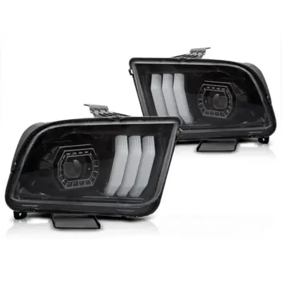 Fari Anteriori Tuning Base Nera per Ford Mustang 2004-2009