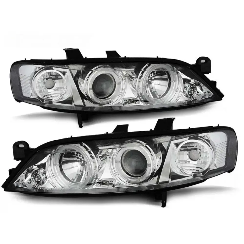Fari Anteriori Tuning Sinistro e Destro per Opel Vectra B 1999-03.2002