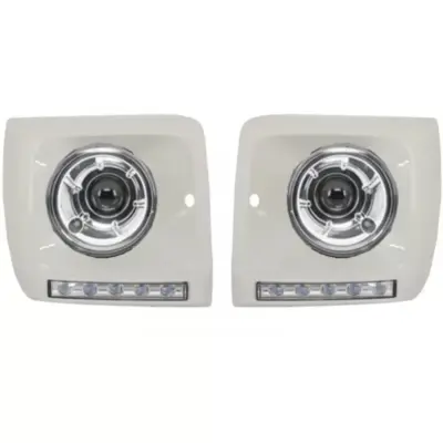 Fari Bi-xenon con Copri LED Bianchi Luci Diurne per Mercedes Classe G W463