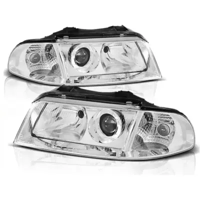 Fari Cromati Anteriori per Audi A4 01.99-11.00