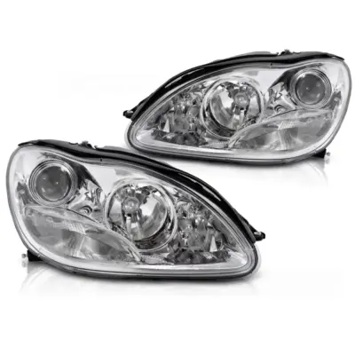 Fari Cromati Anteriori per Mercedes S-klasa W220 98-02