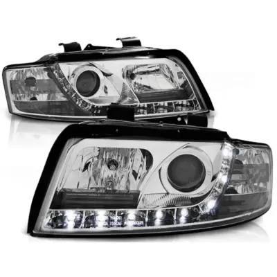 Fari Daylight Cromati Anteriori per Audi A4 10.00-10.04