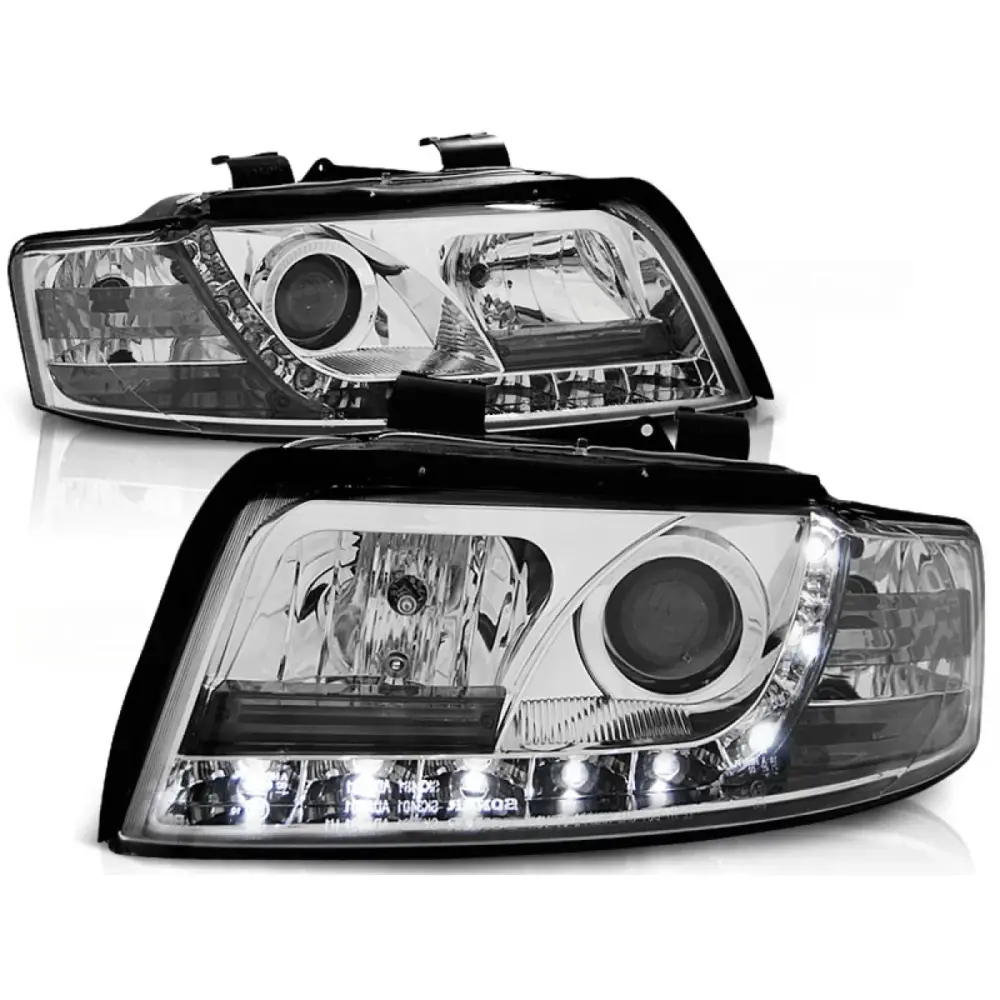 Fari Daylight Cromati Anteriori per Audi A4 10.00-10.04