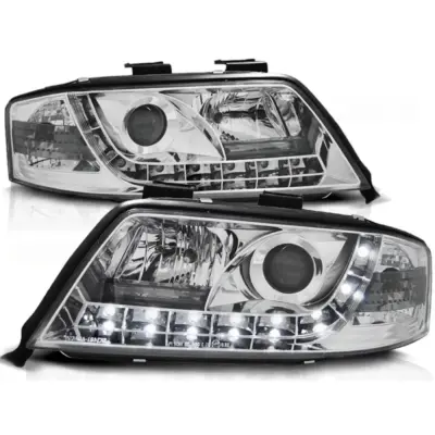 Fari Daylight Cromati Anteriori per Audi A6 06.01-05.04