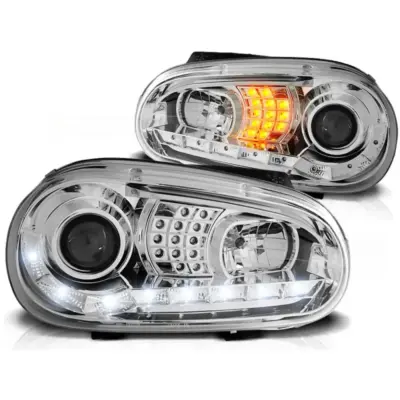 Fari Daylight Cromati Anteriori per Volkswagen Golf 4 09.97-09.03