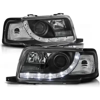 Fari Daylight Neri Anteriori per Audi 80 B4 09.91-04.96