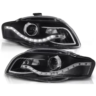 Fari Daylight Neri Anteriori per Audi A4 B7 11.04-03.08