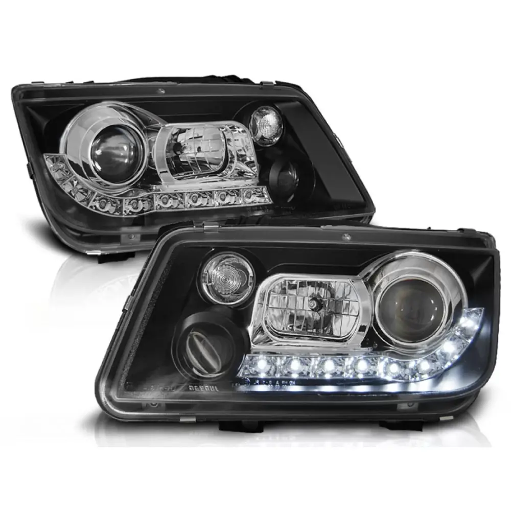 Fari Daylight Neri Anteriori per Volkswagen Bora 09.98-05.05