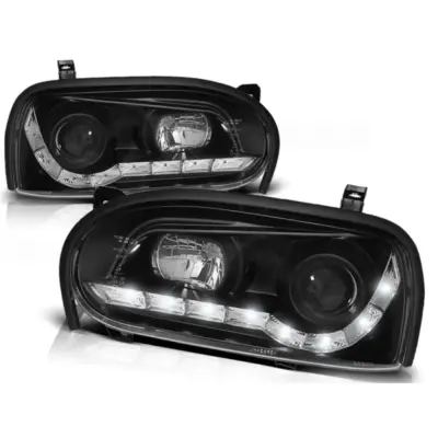 Fari Daylight Neri Anteriori per Volkswagen Golf 3 09.91-08.97