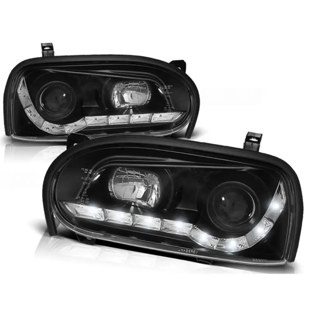 Fari Daylight Neri Anteriori per Volkswagen Golf 3 09.91-08.97