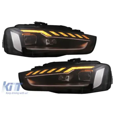 Fari Full LED Anteriori con Frecce Dinamiche per Audi A4 B8.5 2012-2015 LHD
