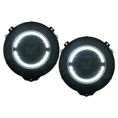 Fari Full LED Anteriori Neri Facelift per Mercedes Classe G W463 2007-2017