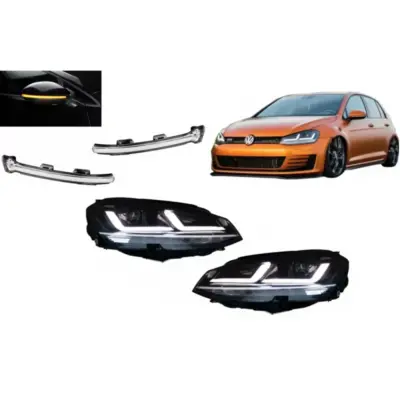Fari Full LED con Indicatori Dinamici Anteriori per Volkswagen Golf 7 Vii