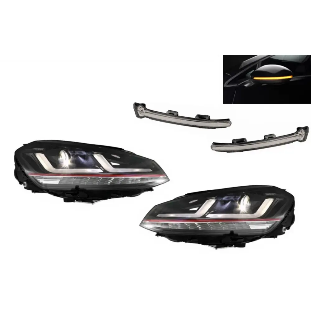 Fari Full LED con Indicatori Dinamici Anteriori per Volkswagen Golf 7 Vii