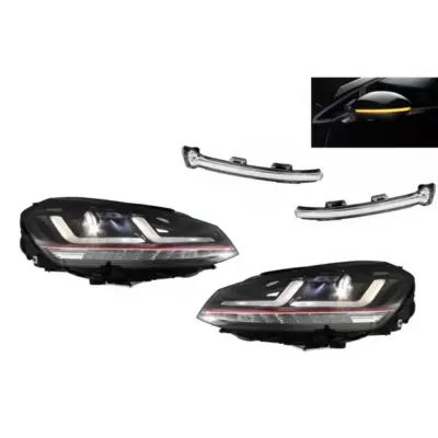 Fari Full LED con Indicatori Dinamici Anteriori per VW Golf 7 Vii 2012-2017