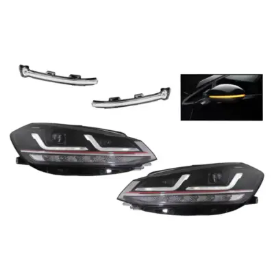 Fari Full LED con Indicatori Dinamici per Volkswagen Golf 7.5 Facelift